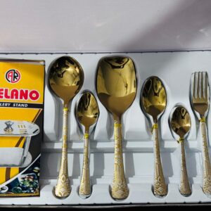 Golden cutlery set A1