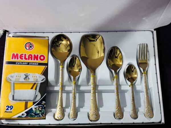 Golden cutlery set A1